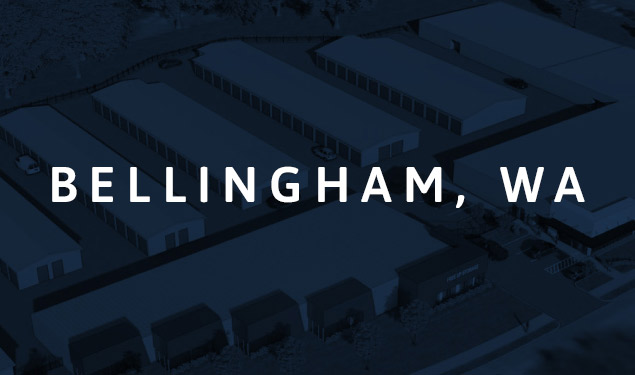 Bellingham is a fast-growing market between Seattle and Vancouver, BC, with high occupancy in the storage sector (95%+) and limited new supply due to complex permitting.